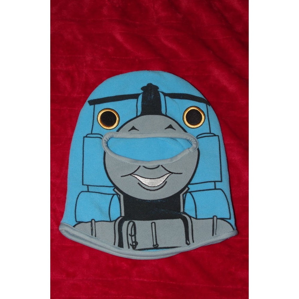 Y2K Vtg Thomas the Tank Engine Toddler Ski Mask Train Hat‎ OSFM EUC